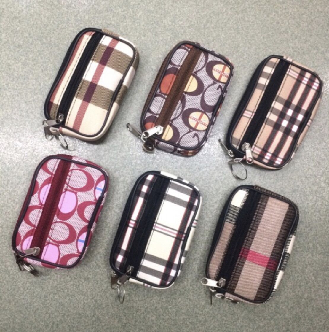 Combo 3 ví mini 2 ngăn viền 10x7cm