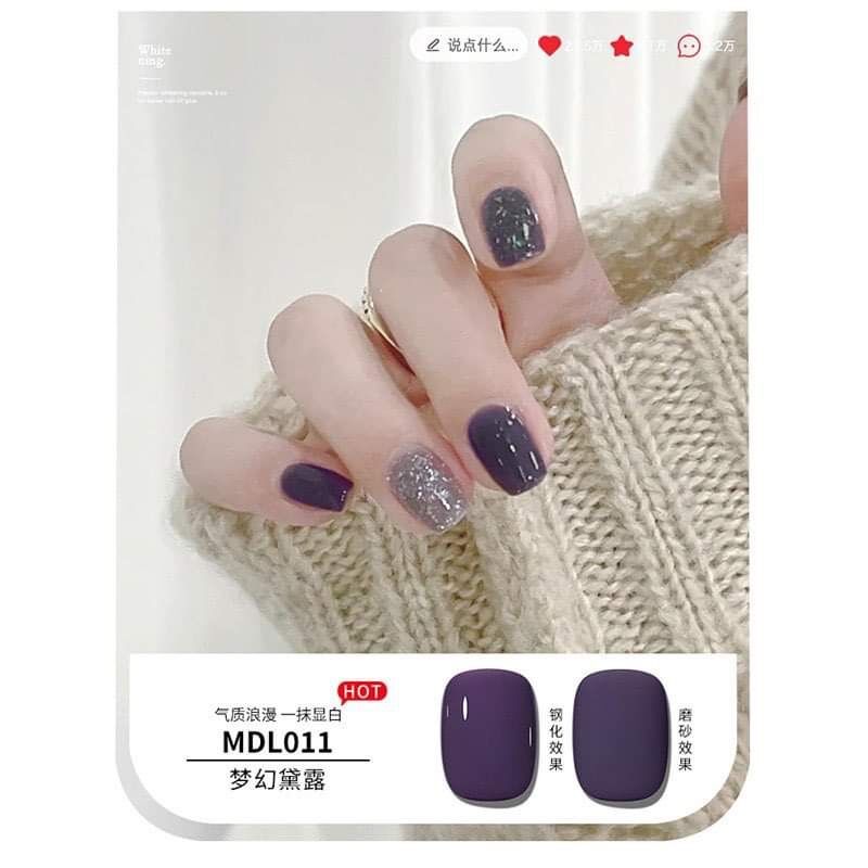Sơn gel tone tím MDL, chất sơn đặc mướt (MUA 10 TẶNG 1)