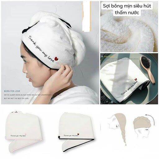 Khăn Quấn Tóc Nhanh Khô Thần Thánh