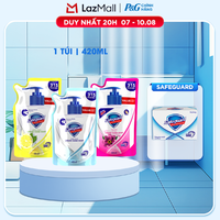 Nước rửa tay sạch khuẩn Safeguard Hương Arctic/ Pure White/ Pink Túi 420ml - Thái Lan