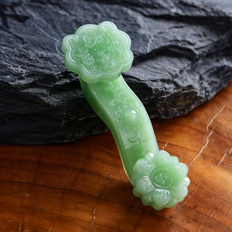 Đồ Trang Trí Lưu Ly Như Ý Pha Lê Tím Hồng Vàng Đồ Trang Trí Nhỏ Phòng Khách Trong Nhà Như Ý Cát Tường Quà Khai Trương Chiêu Tài