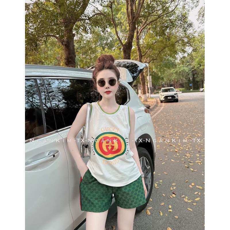 Set bộ đùi chất cotton su ba lỗ - Guc
