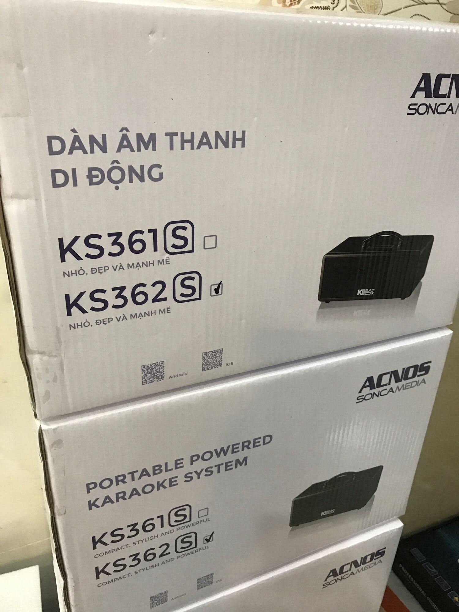 Dàn Karaoke di động Acnos KBeatbox KS362S - Hàng chính hãng