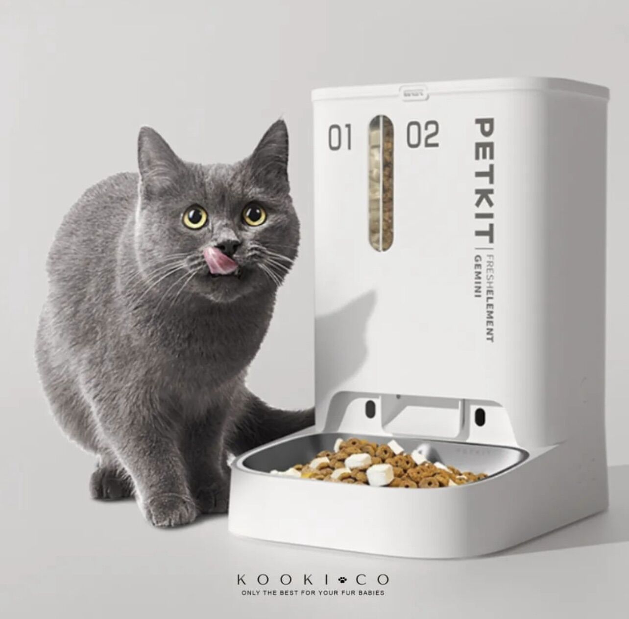 Máy cho ăn tự động petkit gemini - petkit fresh element gemini