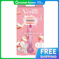 Gillette | Bộ dao cạo Venus Comfort Glide White Tea dành cho nữ + 2 lưỡi dao, 1 bộ