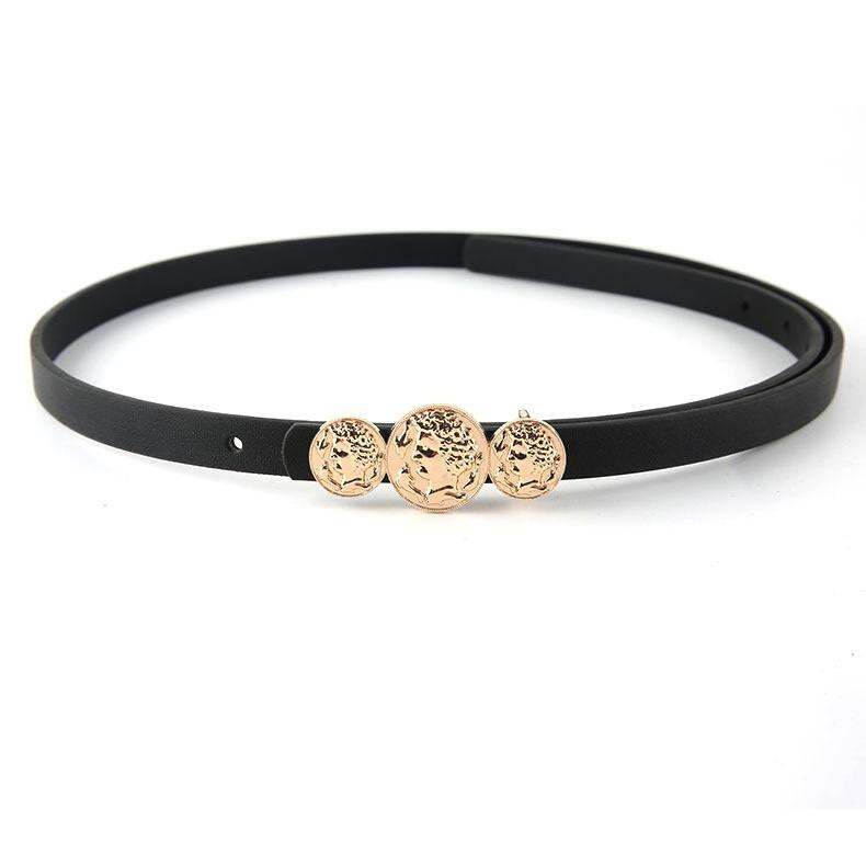 Dây nịt nữ - Thắt lưng thời trang da PU Hàn Quốc bản nhỏ dễ phối đồ iBB9