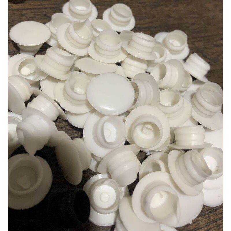 Combo 50 Nút Cao Su Bịt Lỗ Khoan 10mm Trắng /Đen