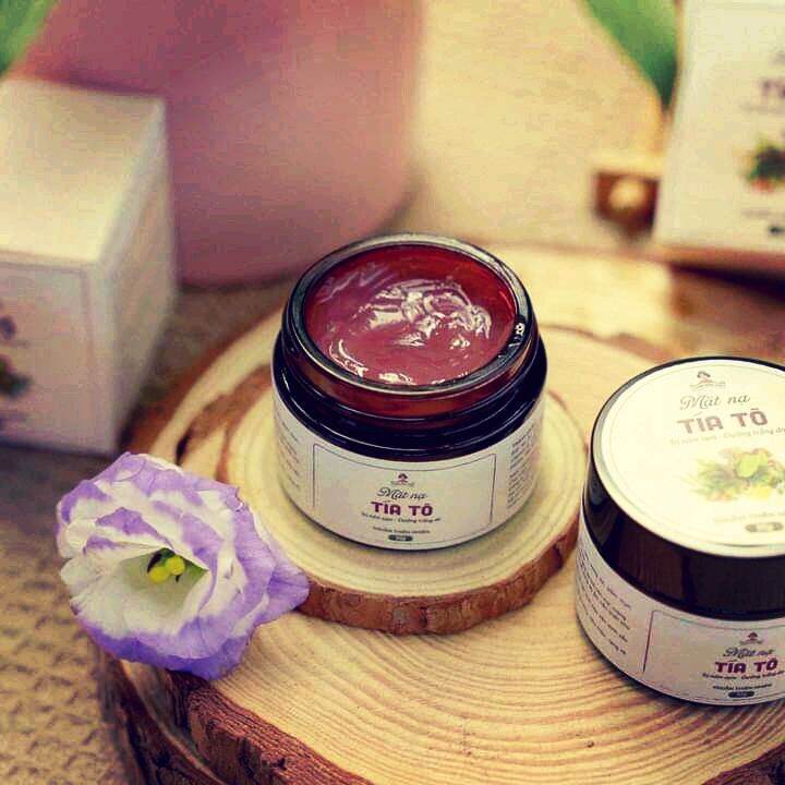 Mặt nạ tía tô làm trắng da giảm thâm nám tàn nhang hũ 50gr