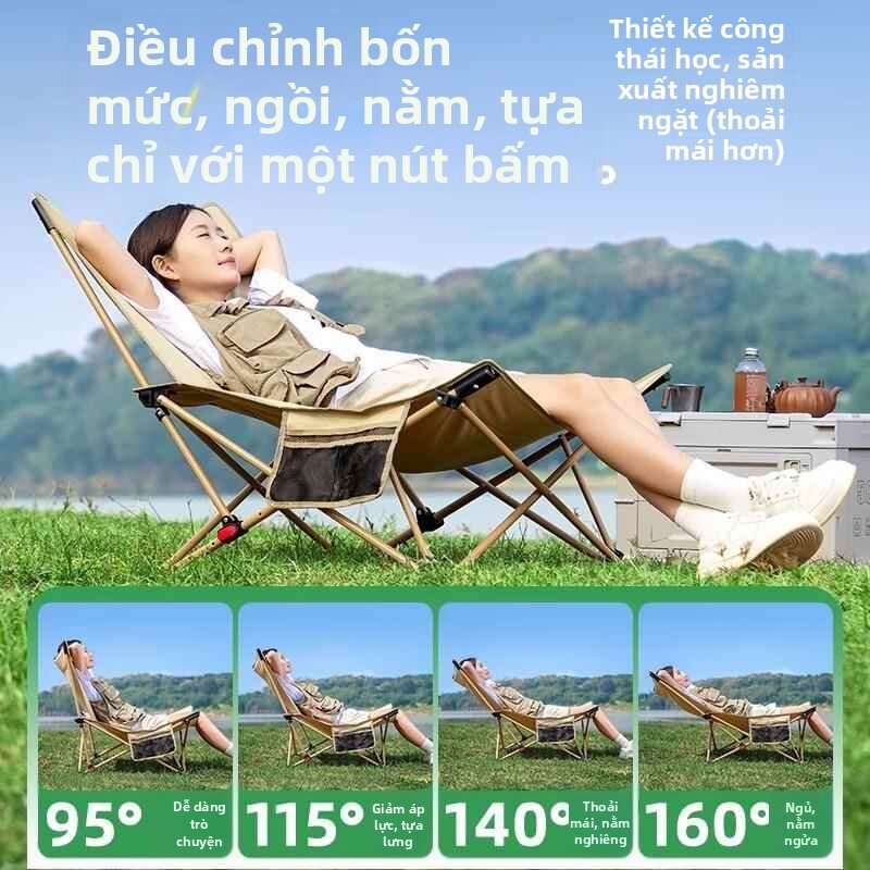 ZHUOLESHI | Portable Folding Recliner Giá 780,000 Đồng*Miễn phí vận chuyển