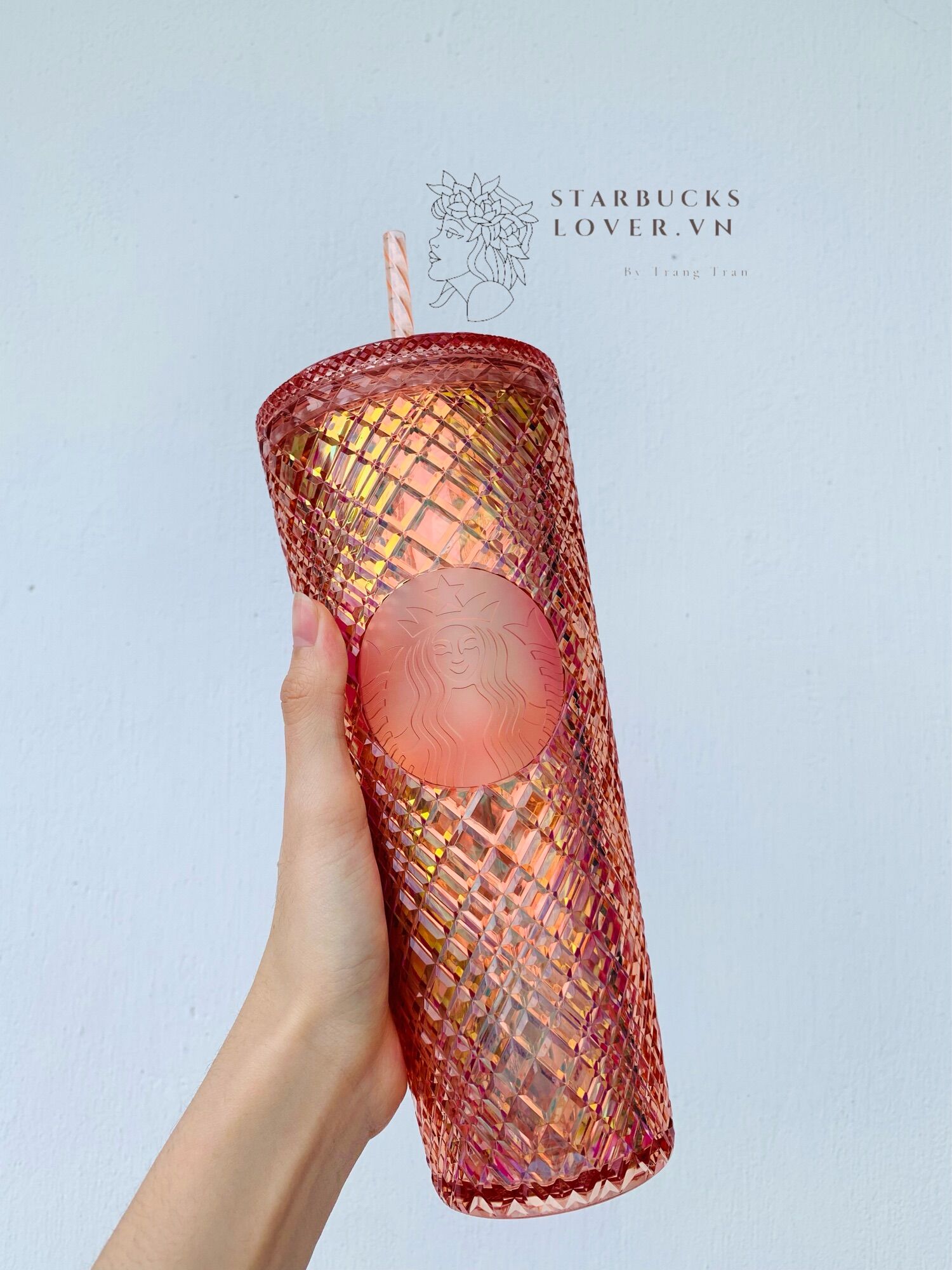 |chính hãng| ly starbucks orange jeweled size khủng 24oz