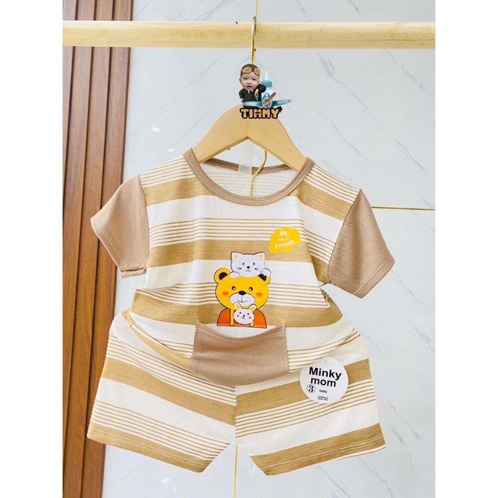 Bộ quần áo THUN LẠNH cho bé trai bé gái