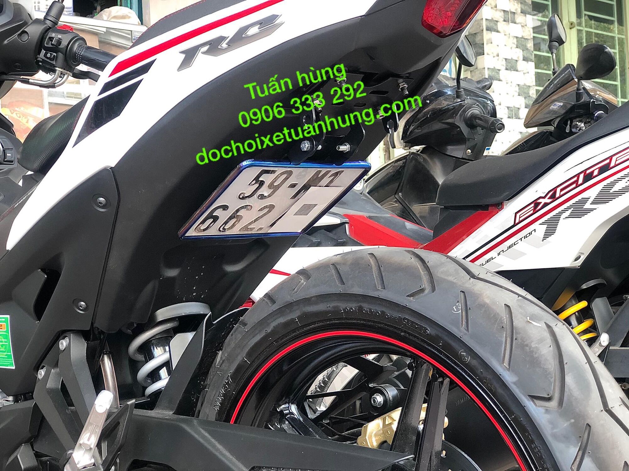 Pat biển số exciter 155/ex155 đút gầm