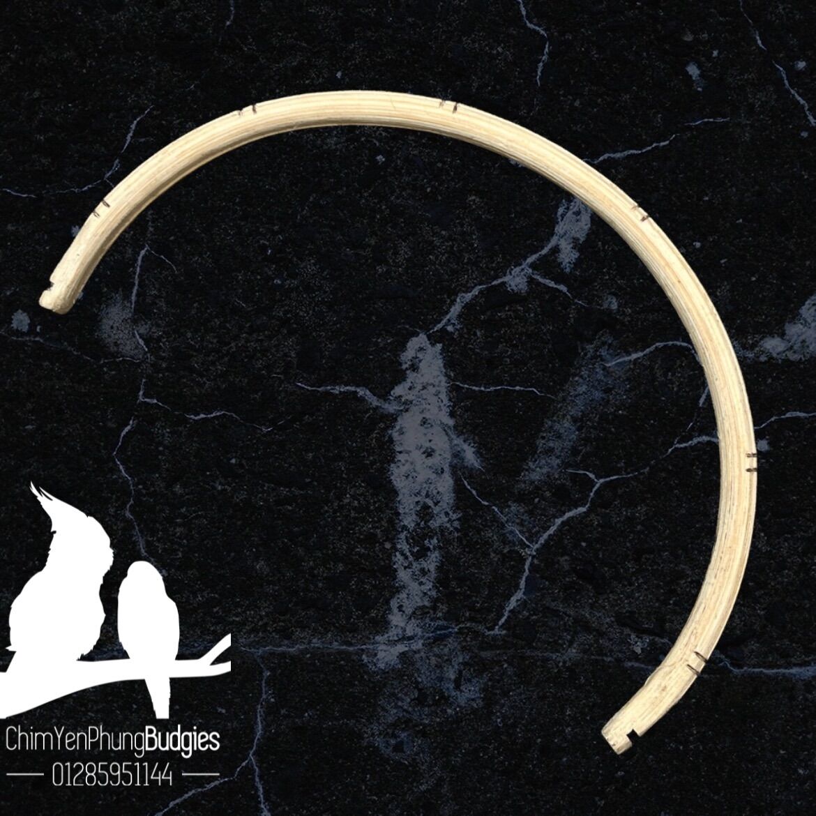 Cầu đứng bán nguyệt [size lớn] (Gỗ Mây) cho Chim Cảnh.