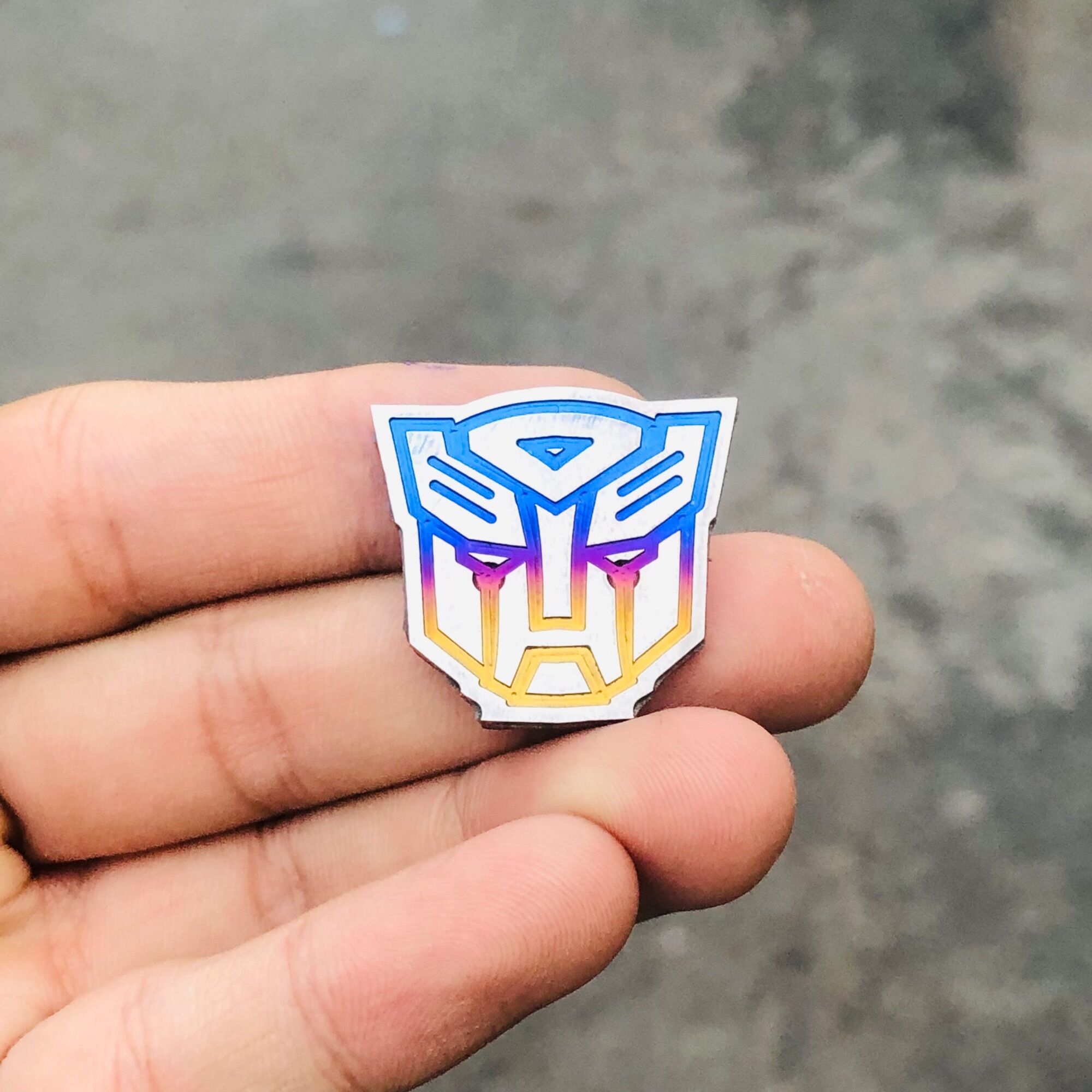 Tem Titan Logo CNC Có Sẵn Keo Dán 3M Siêu Dính