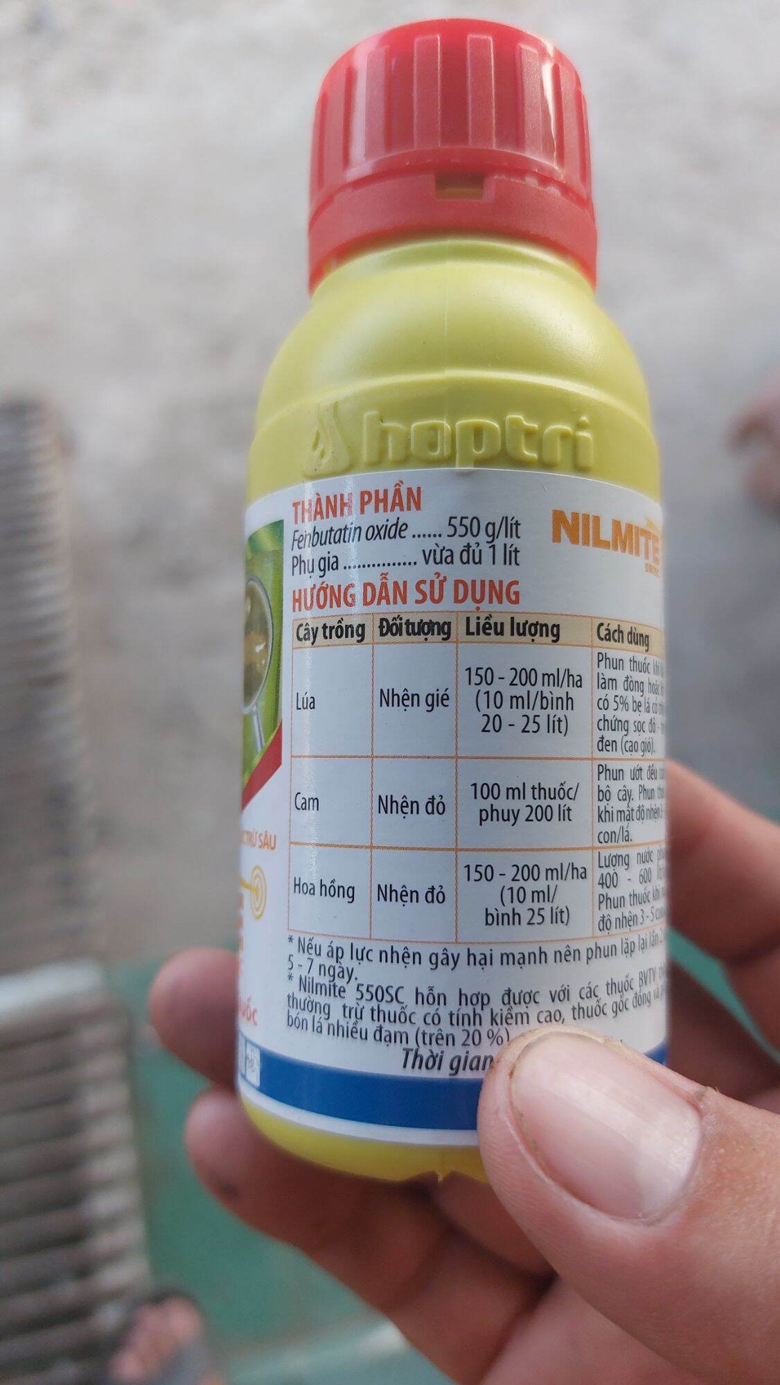 Thuốc trừ nhện đỏ NILMITE 550SC 100ML