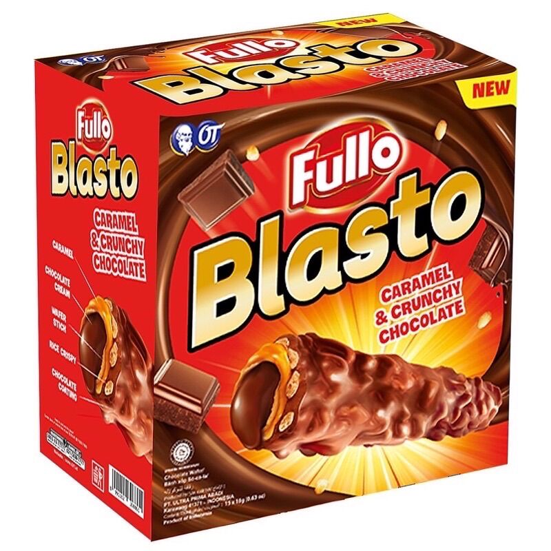 COMBO 15 CÁI BÁNH XỐP PHỦ SOCOLA FULLO BLASTO