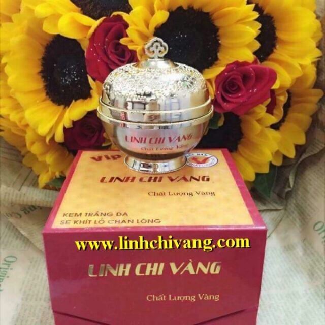 [Hcm]Kem Trắng Da 6 Tác Dụng Linh Chi Vàng 35G