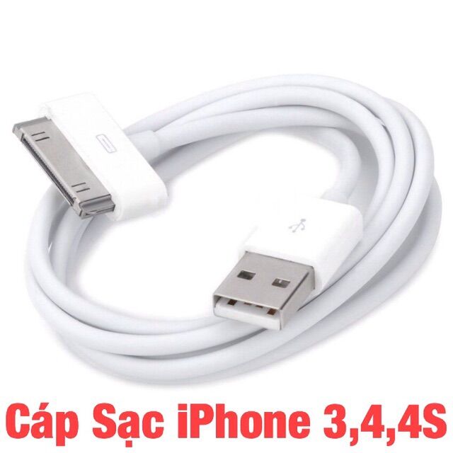 Dây cáp xạc ai phon 3 , 4 , 4s , aipat đời cũ loại tốt