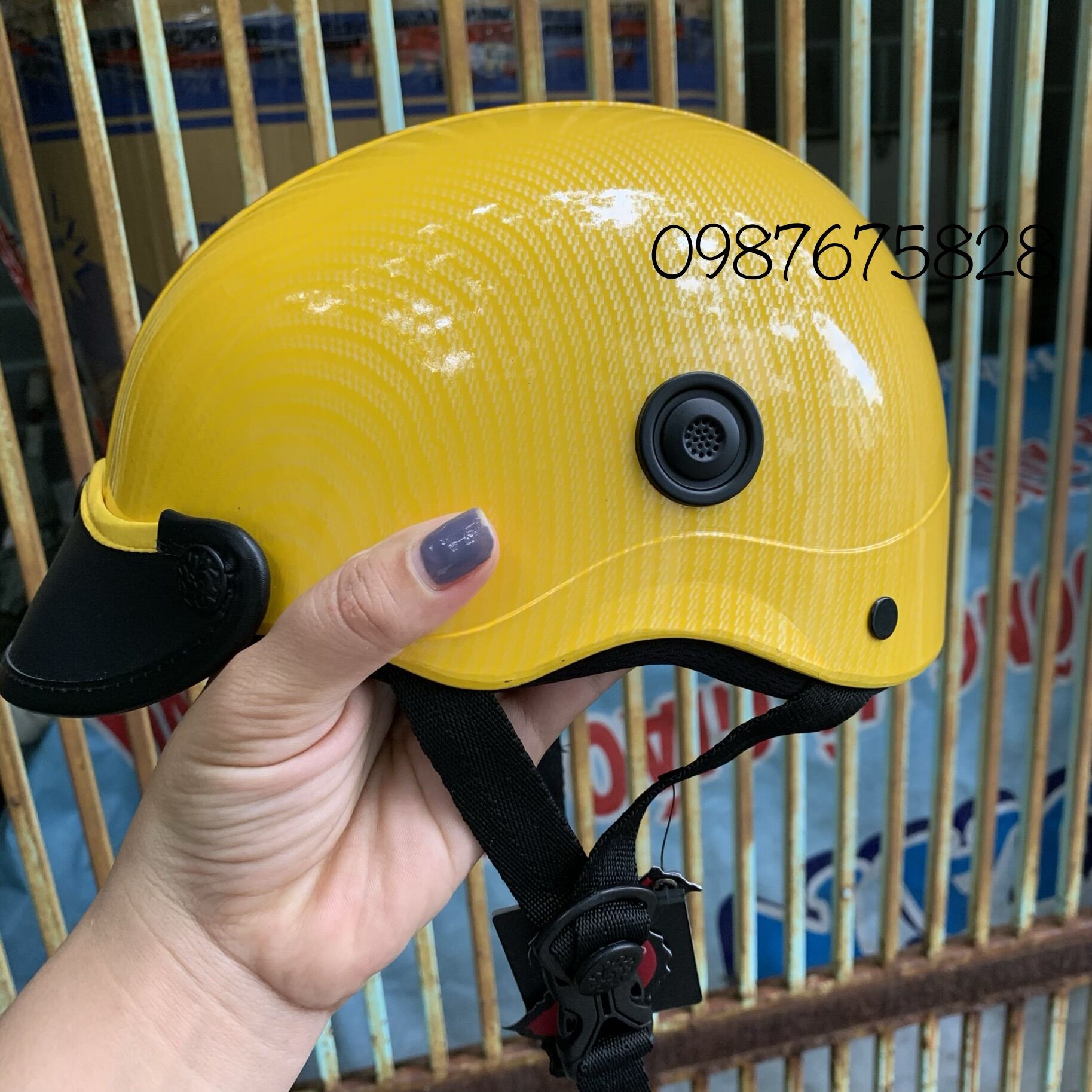 Nón sơn nhúng cacbon { Hàng Sẵn } tem mạc đầy đủ