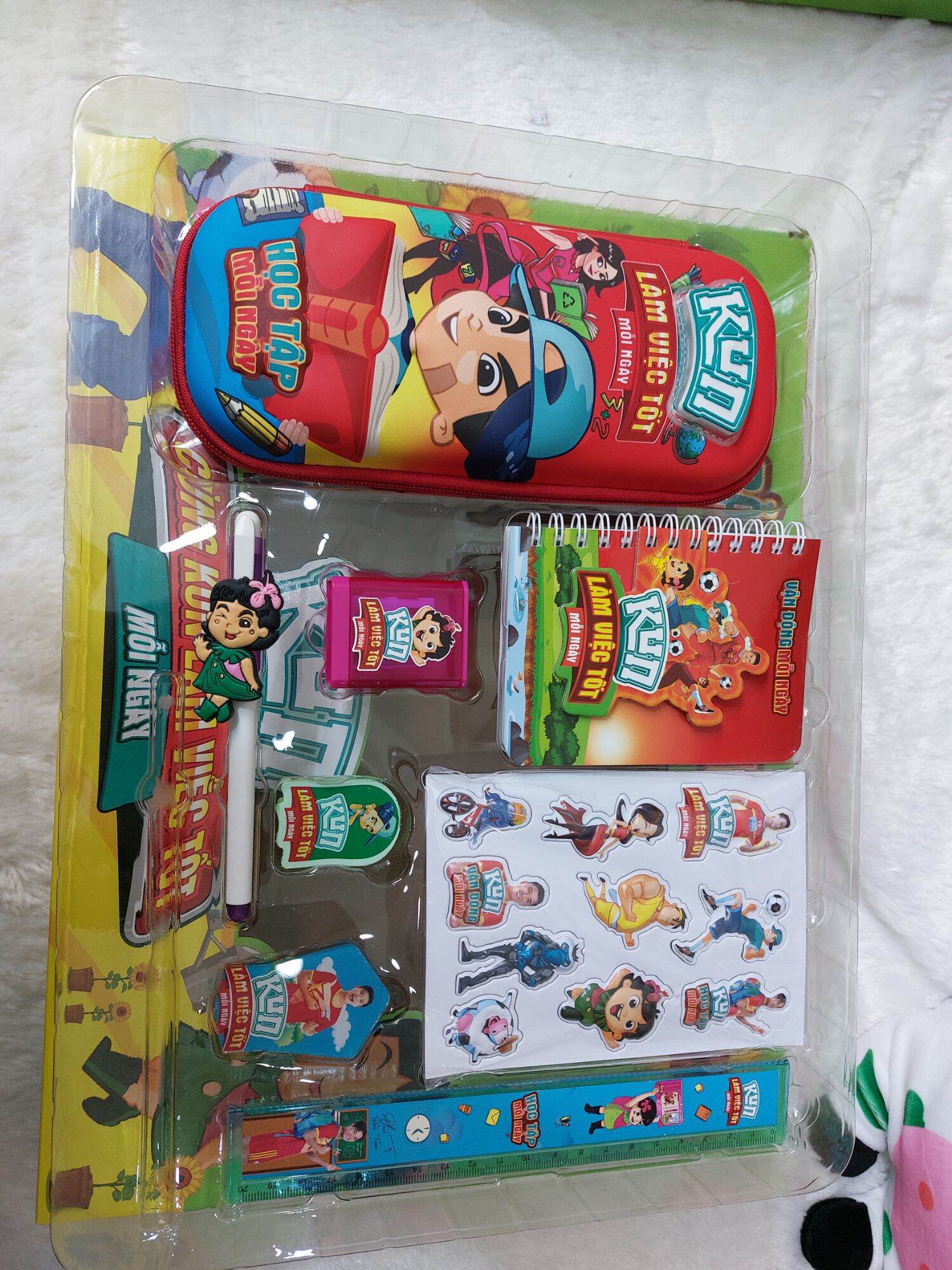 BỘ DỤNG CỤ HỌC TẬP  KUN ( combo 9 món) cao cấp