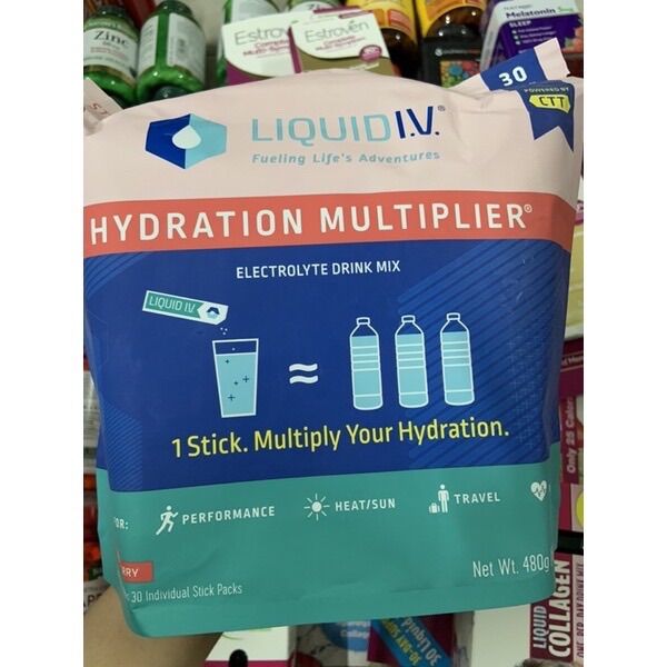 Nước uống Bù Điện Giải Liqui I.V hydration multiplier túi 30 gói nhỏ