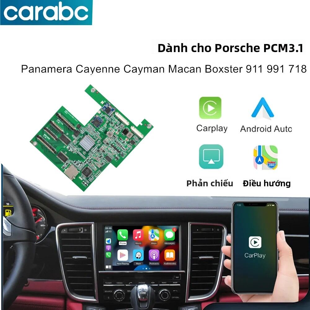 Hệ Thống CarPlay Không Dây Và Android Auto Cho Porsche PCM3.1 Panamera Cayenne Cayman Macan Boxster 911 991 718 Tích Hợp Camera Lùi Giá 6,381,000 Đồng*Miễn phí vận chuyển