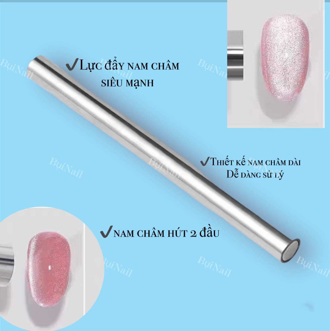 Nam châm hút mắt m èo siêu to 2 đầu