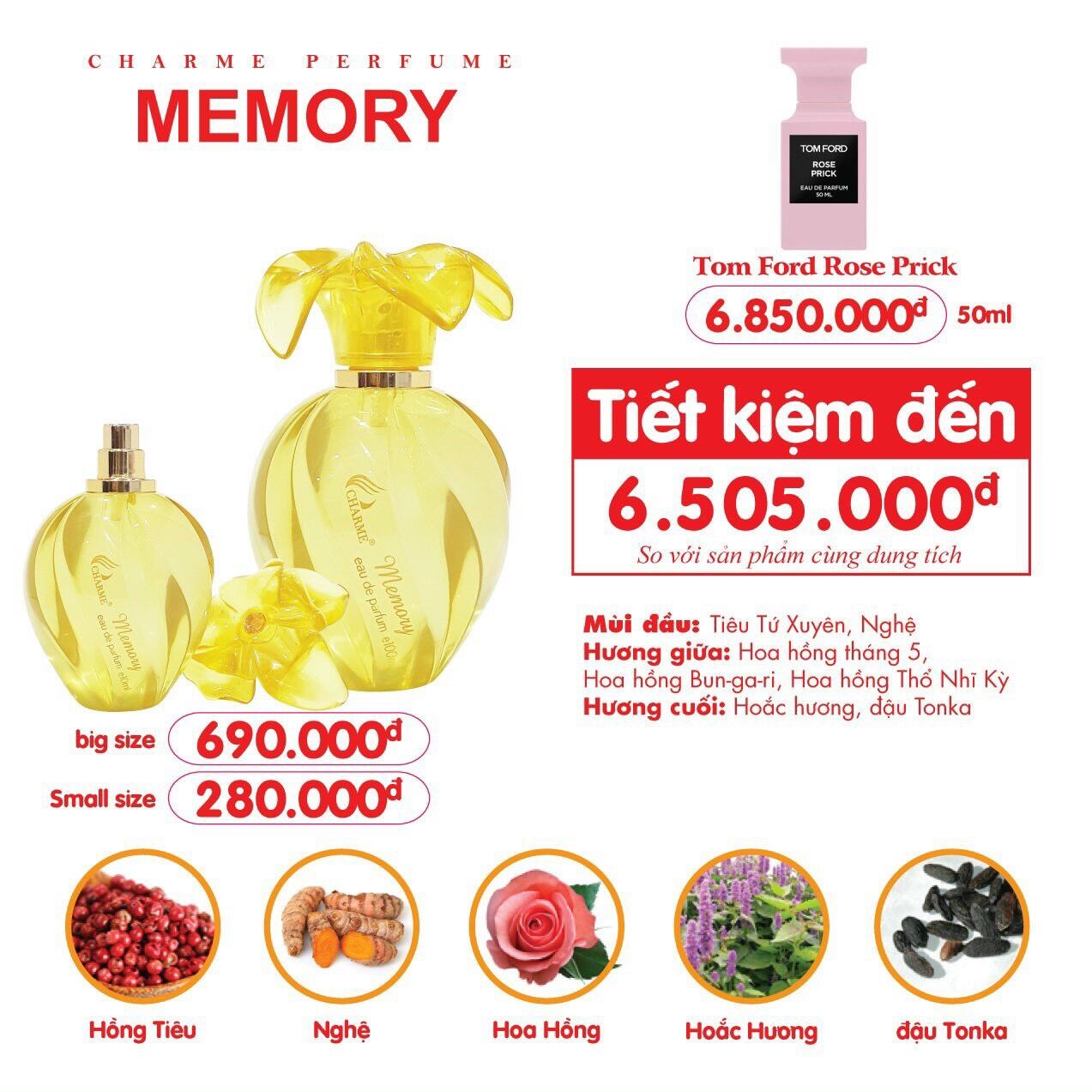 Nước hoa nữ Memory 100 ml