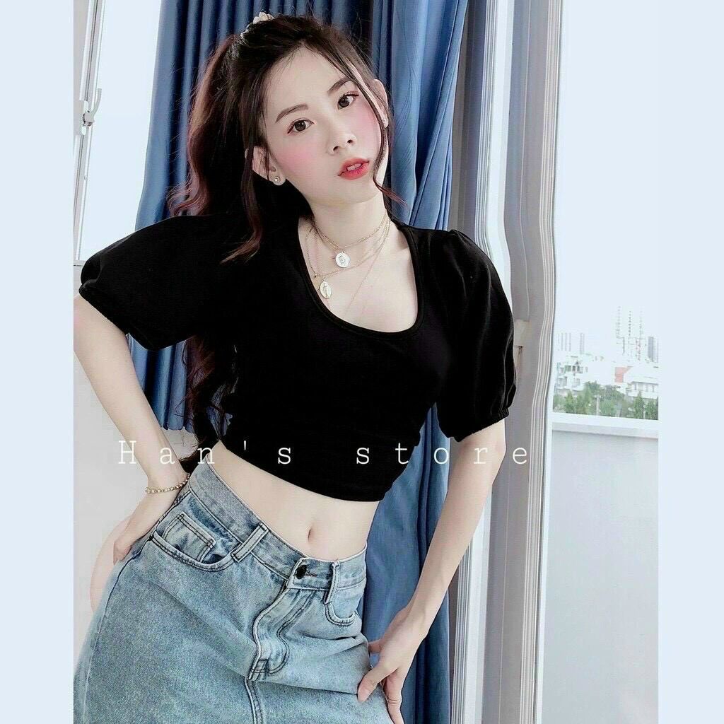 [HCM] ÁO KIỂU ÁO CROPTOP ÁO CỘT NƠ SAU FROM DƯỚI 50KG