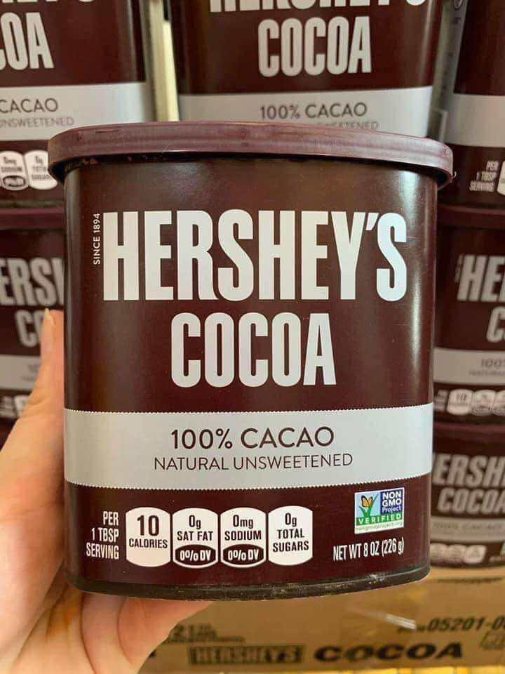 BỘT CACAO HERSHEYS COCOA 100% CACAO 226G Của Mỹ - Date 2024