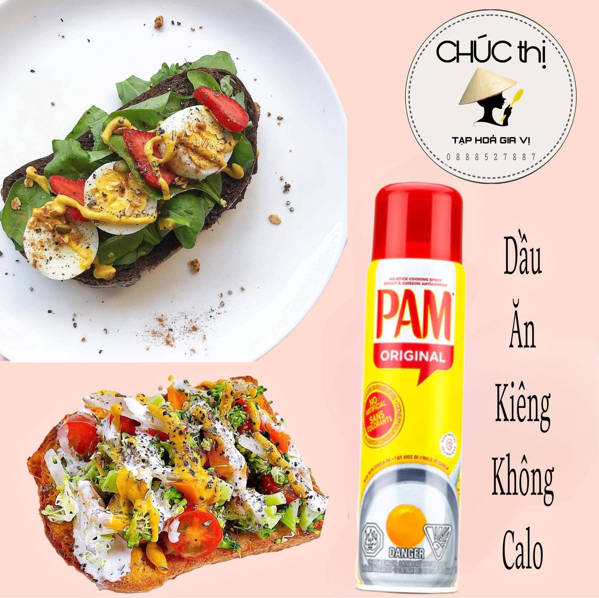1 chai dầu ăn PAM 0calo - 340Gr - 1200 lần xịt