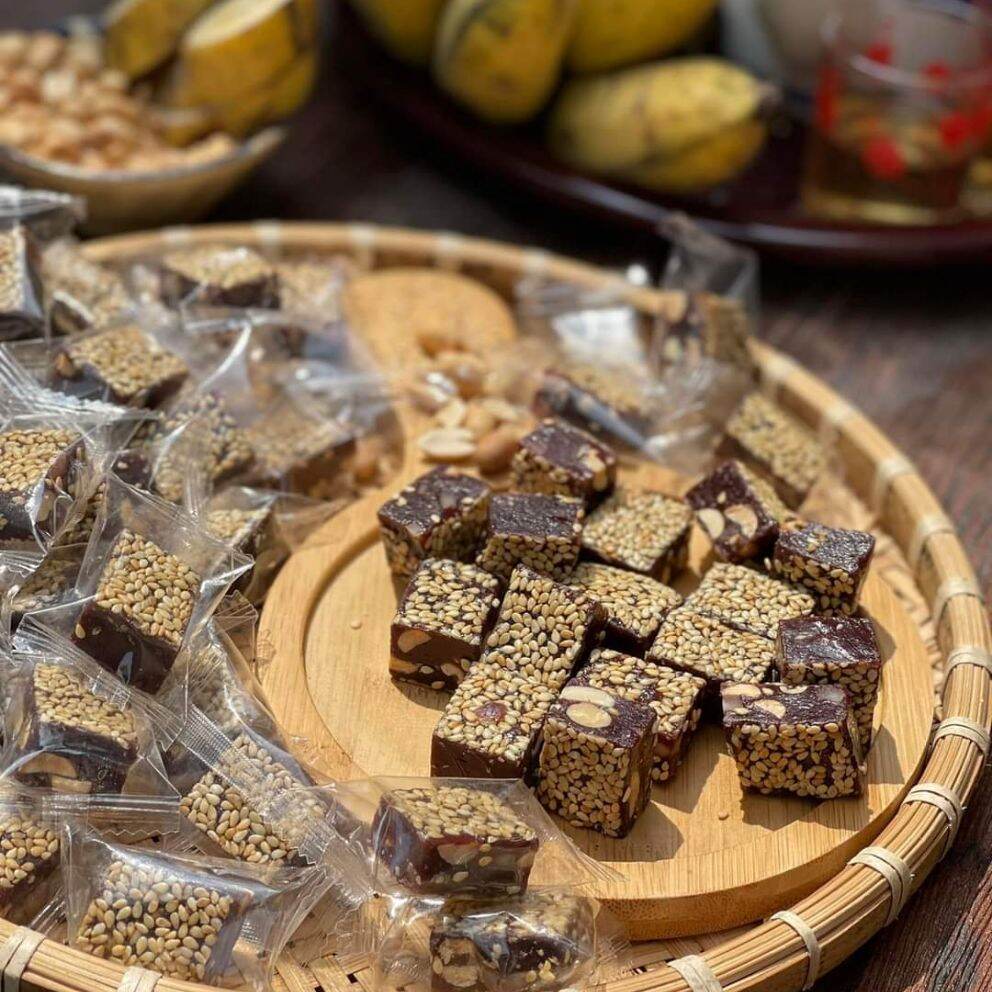 Kẹo chuối mè gừng mix dừa non 1kg