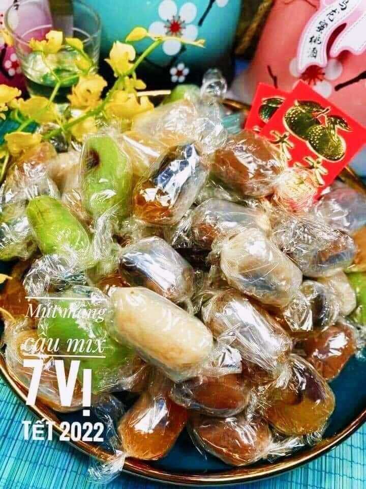 MỨT MÃNG CẦU MIX 7 VỊ 500GR