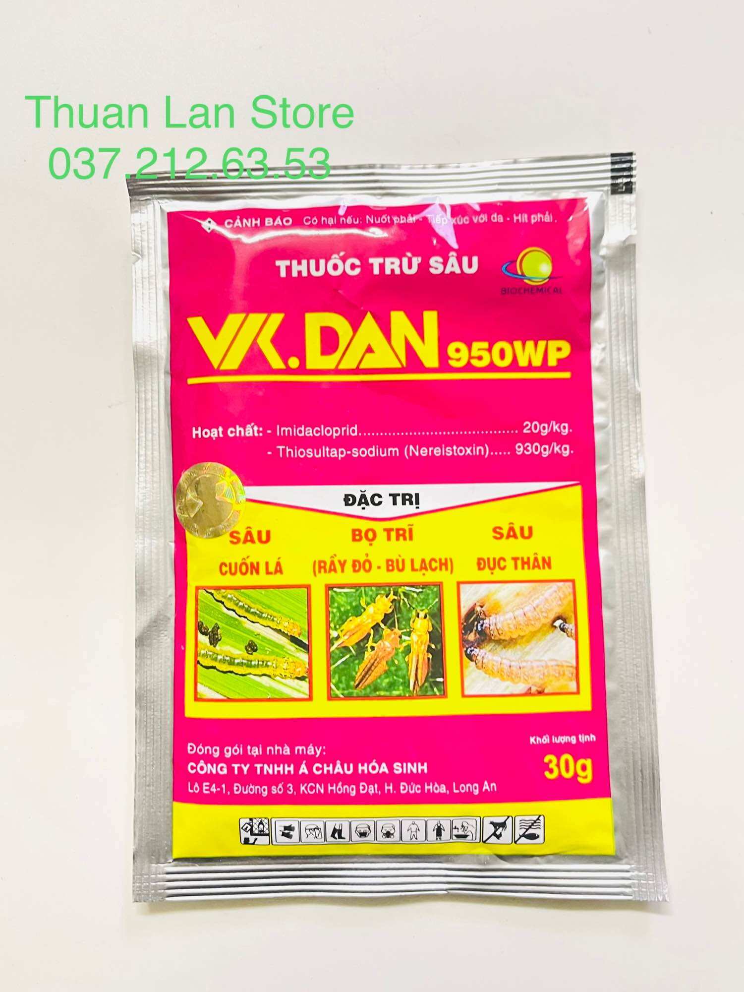 Vk dan chuyên trừ bọ trĩ, rầy đỏ , bù lạch gói 30g