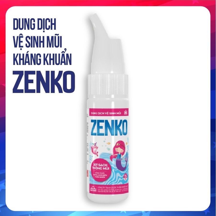 DUNG DỊCH VỆ SINH MŨI ZENKO chai 75ml