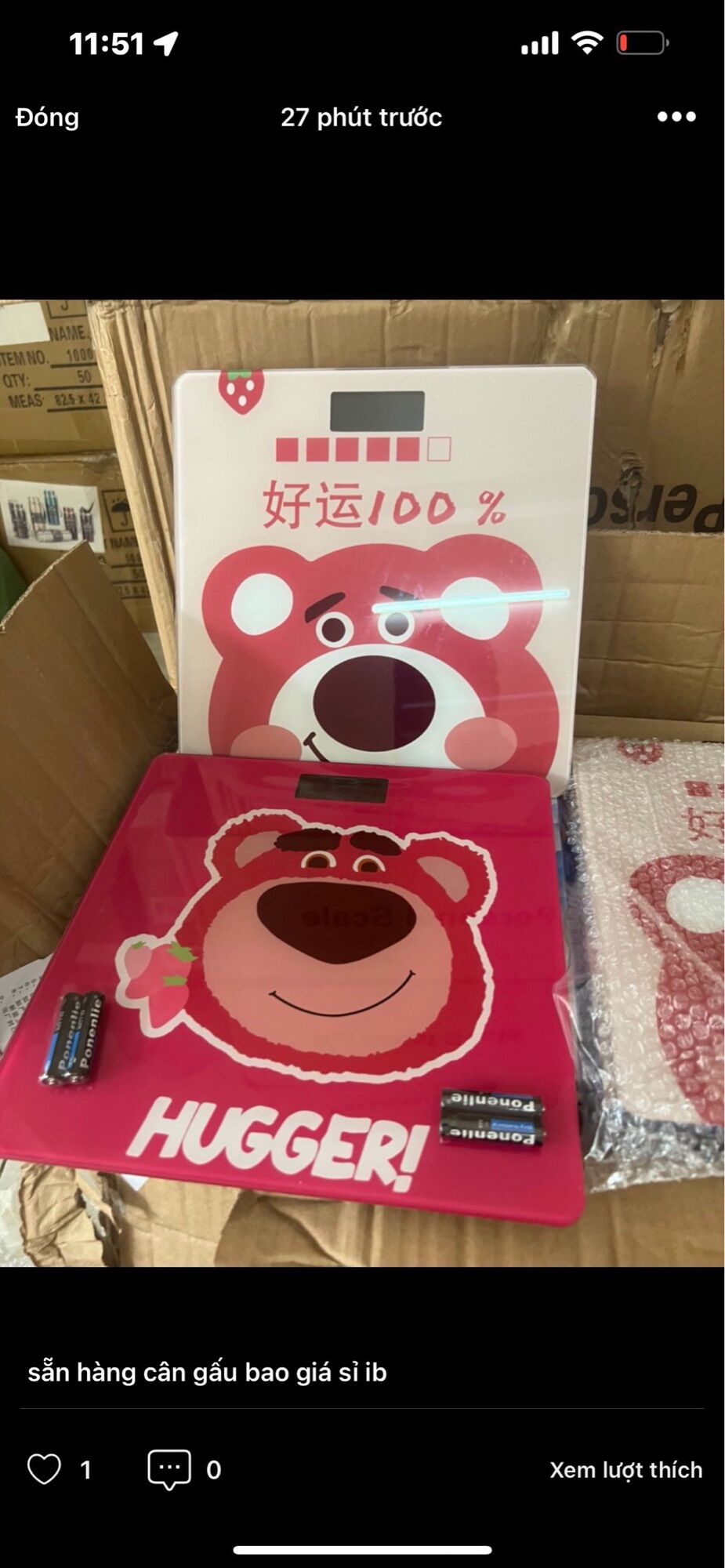 [HCM] Cân gấu hồng cute lạc lối