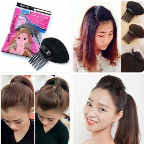 Xước kẹp tóc tạo phồng mái , kẹp tóc mái có đệm xốp làm phồng tóc