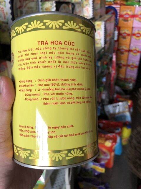 [Freeship 20k cho đơn từ 49k]Trà Hoa Cúc Hán Linh 400g (3 đồng tiền)