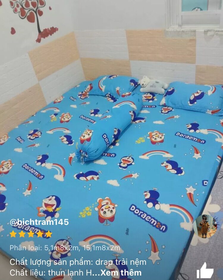 COMBO VỎ GỐI NẰM - VỎ ÔM THUN LẠNH HÀN QUỐC