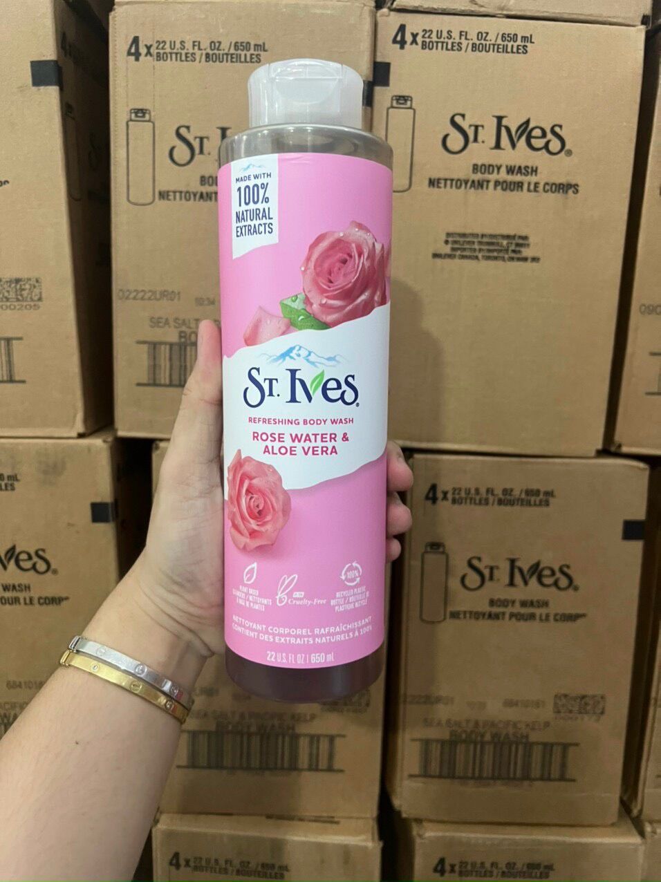 [USA] Sữa tắm tẩy tế bào chết St. Ives 650ml