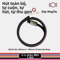 Candysign | Cáp Sạc Tự Cuộn Từ Tính Candysign MagTie Đạt Giải Reddot 2024 Chuẩn MFi Sạc Nhanh PD Cho iPhone 14/15 iPad