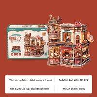 Robotime | Mô Hình Xưởng Cà Phê Gỗ Tự Lắp Ráp