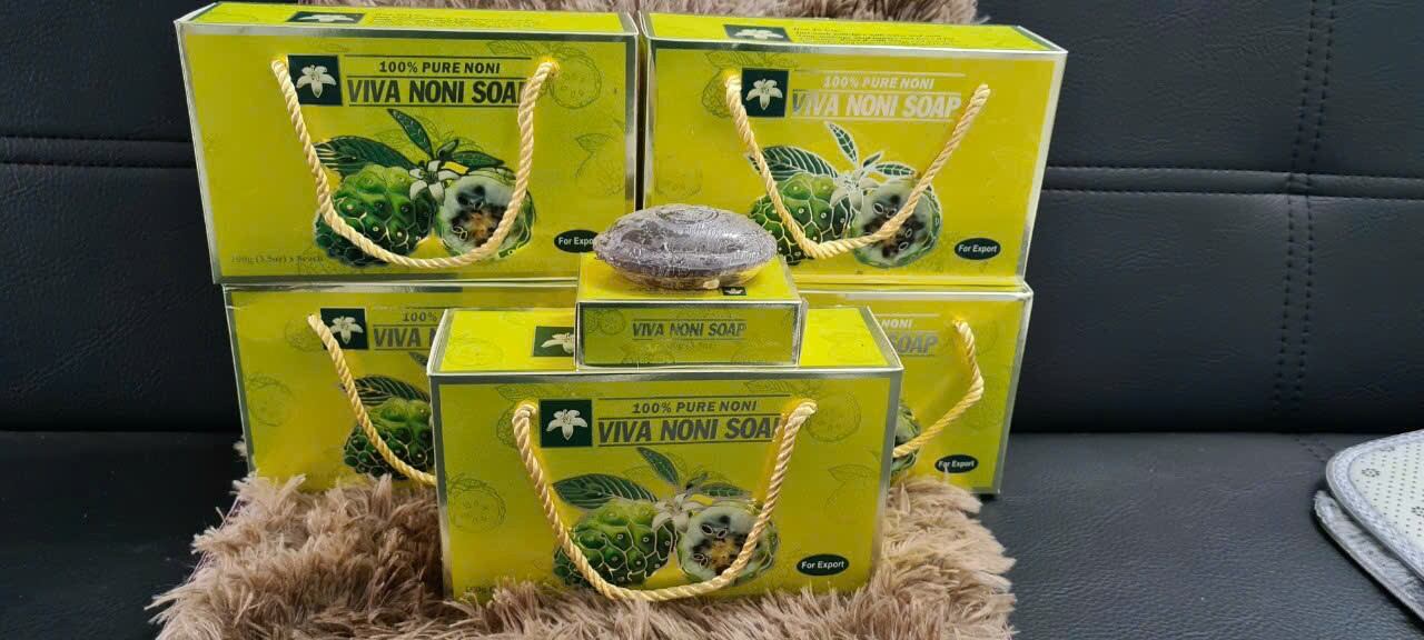 [MIỄN PHÍ VẬN CHUYỂN] XÀ PHÒNG TRÁI NHÀU 8 BÁNH NONI SOAP 노니 비누 8개