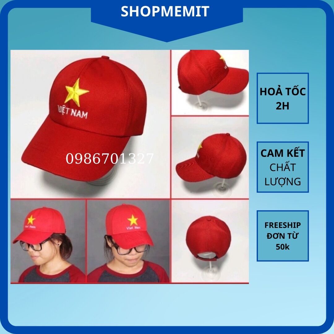 Mũ kaki lưỡi trai Cờ đỏ sao vàng