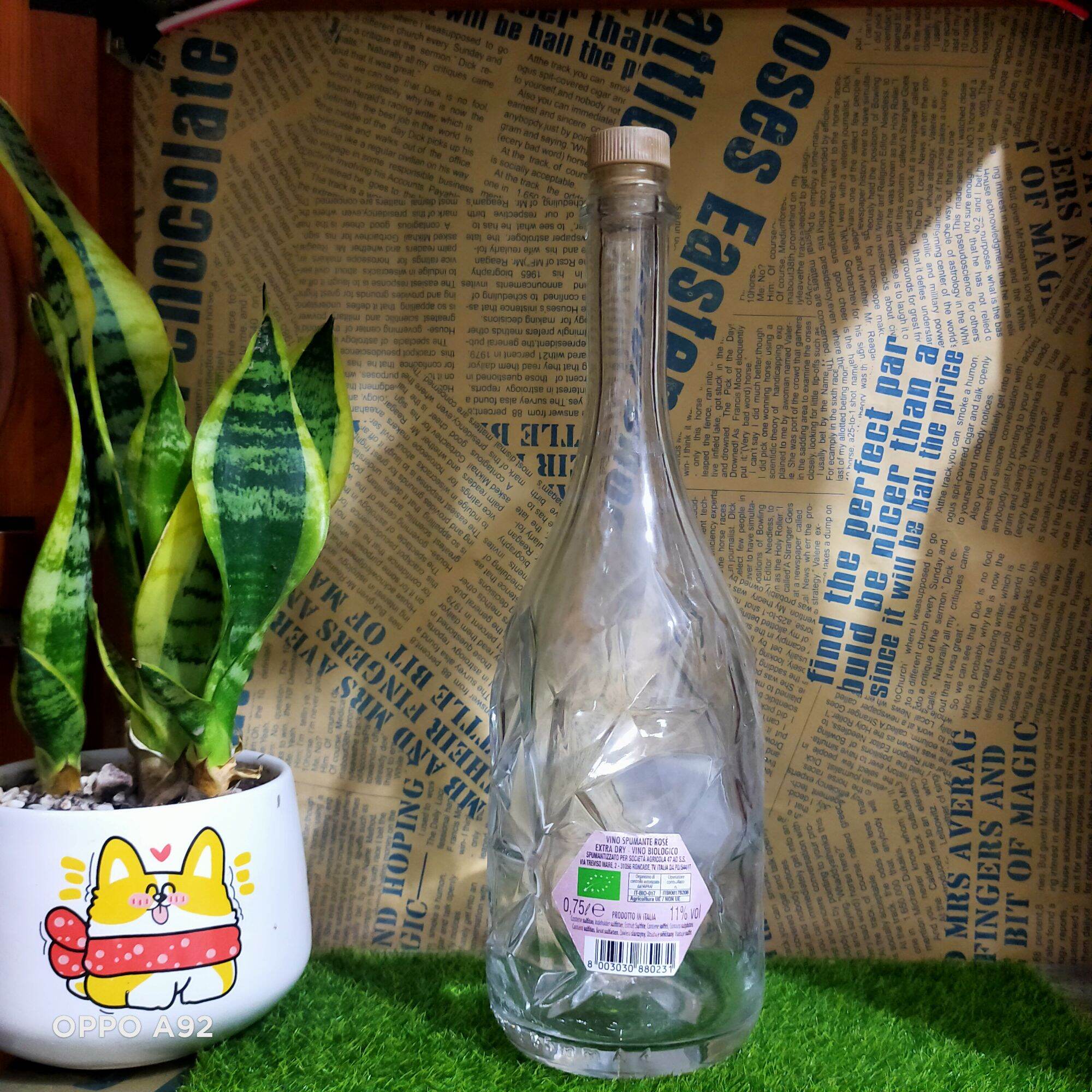 Vỏ chai thuỷ tinh Processco dáng cao dung tích 700ml