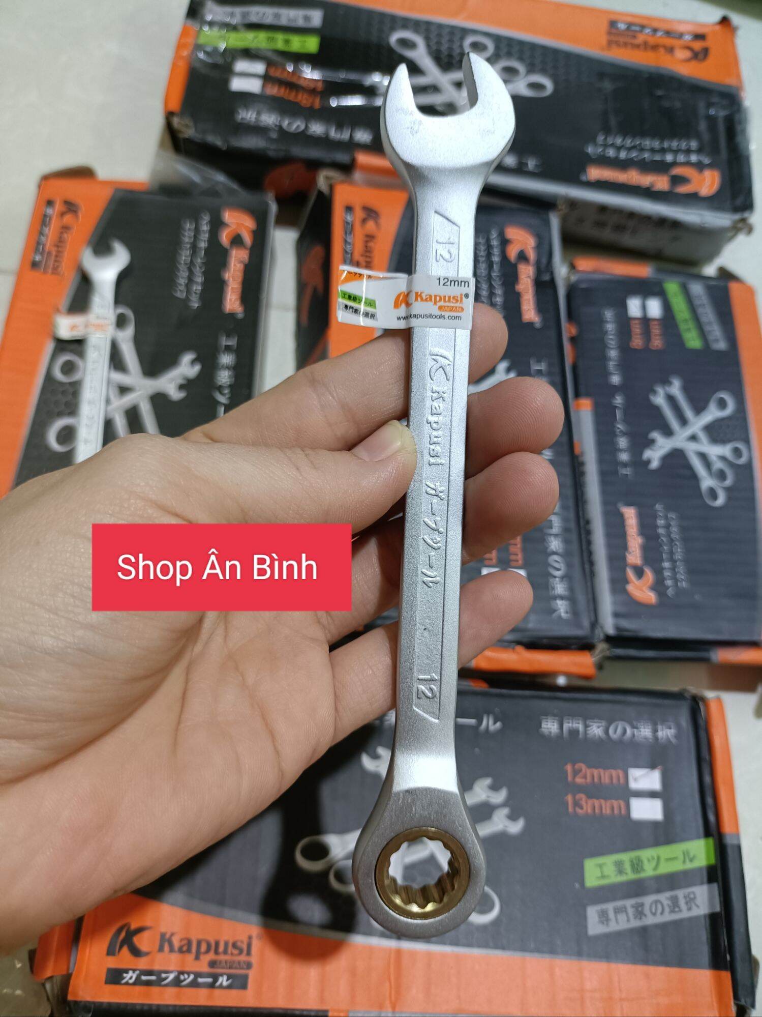 Khoá cờ lê lẻ tự động hiệu kapusi nhật từ 8 đến 14 hàng cao cấp