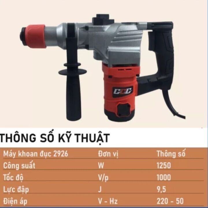 Máy khoan bê tông 2 chức năng gt2926- 1250w