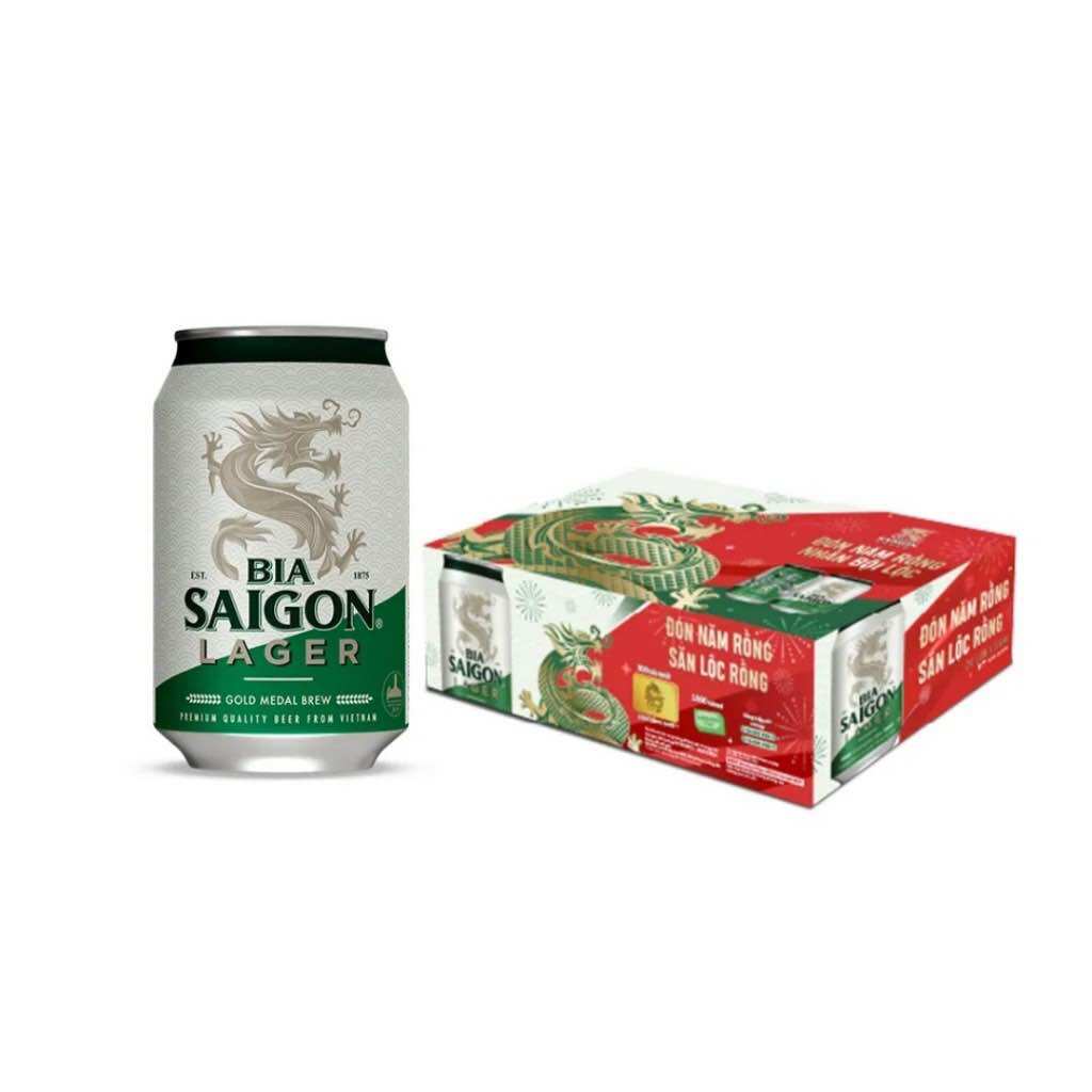 Bia Saigon 330ml - Thùng 24 lon