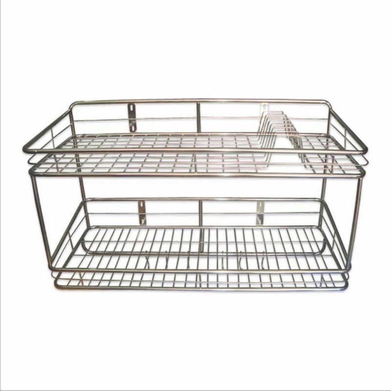 [SIÊU TỐC GIÁ SỈ] úp chén đĩa inox 2 tầng, kệ úp chén inox treo tường