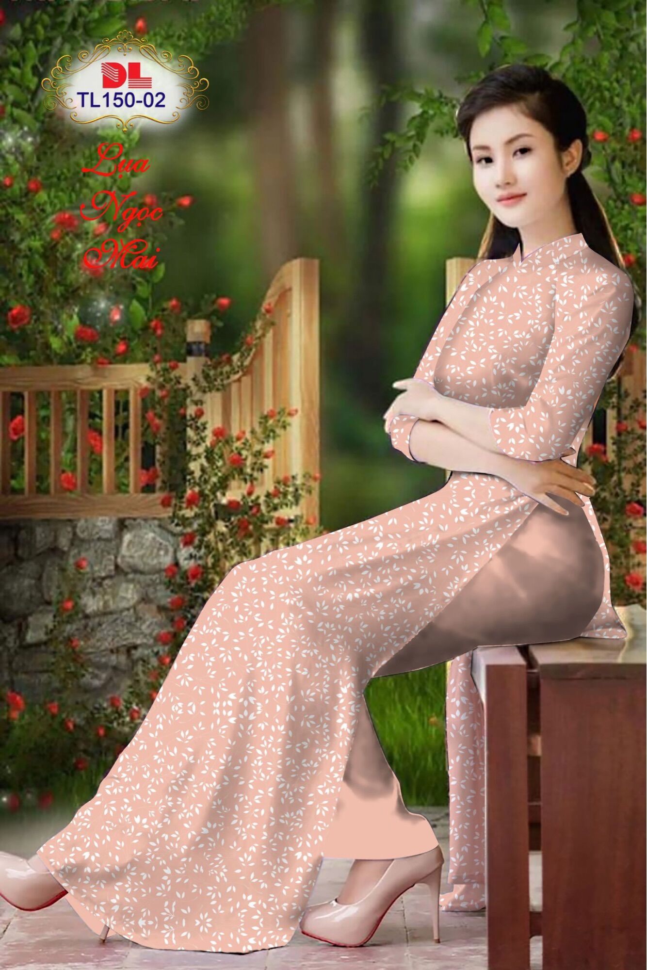 [HCM]Vải áo dài hoa nhí